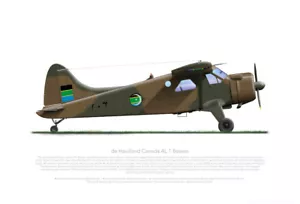 DHC DHC-2 1639 1-7 SAAF 1967 - A3+ Profile Print - Bild 1 von 4
