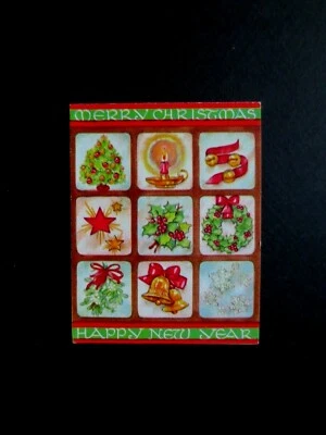 Vtg Unused  Crestwick Xmas Greeting Card Holiday Decor Festive Decorations - Image 1 of 2