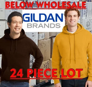 Lote a granel de 24 sudaderas en blanco 2xl Gildan 18500 oro marrón - Imagen 1 de 4