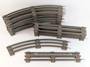 American Flyer Prewar O Gauge 13 Pc Track Lot 8 Curved, 5 Straight Wedge Ties - Picture 1 of 13
