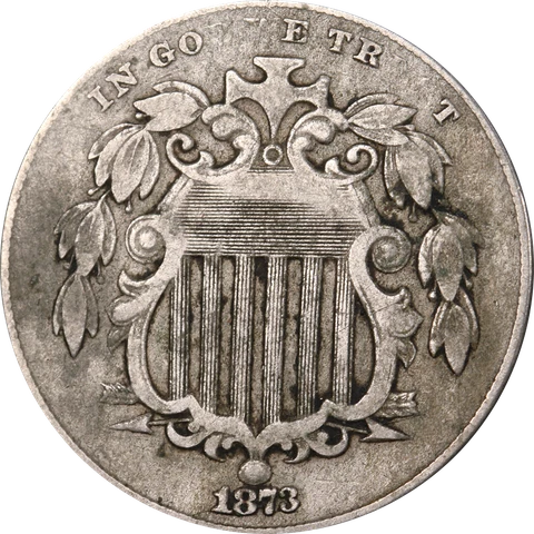 1873 Shield Nickel - Closed '3' Great Deals From The Executive Coin Company Cover