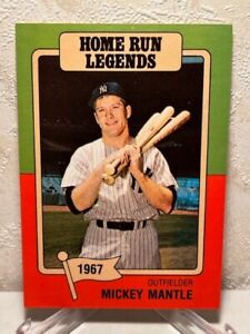 1986 Big League Chew Home Run Legends Mickey Mantle #6 New York Yankees NM+