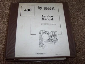 Bobcat Ingersoll Rand 430 Excavator Factory Original Shop Service Repair Manual - Picture 1 of 3