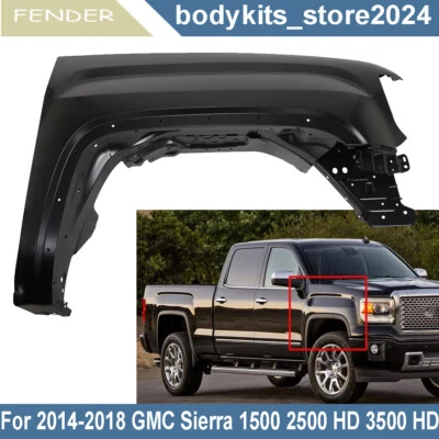 For GMC Sierra 1500/2500 HD/3500 HD 14-19 #84214216 Front Right RH Fender Steel Foto 1 de 4