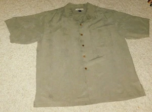 CAMISA DE SEDA ORIGINAL TOMMY BAHAMA SOMBRA A PEDIDO PARADISE CABANAS L - Imagen 1 de 4