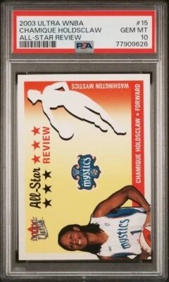 2003 Ultra WNBA All Star Review Chamique Holdsclaw PSA 10 Tennessee Lady Vols - Image 1 of 2