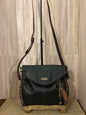CHALA Charming Crossbody/Shoulder Purse with Feather Charms Vegan/Faux Leather - Image 1 of 4