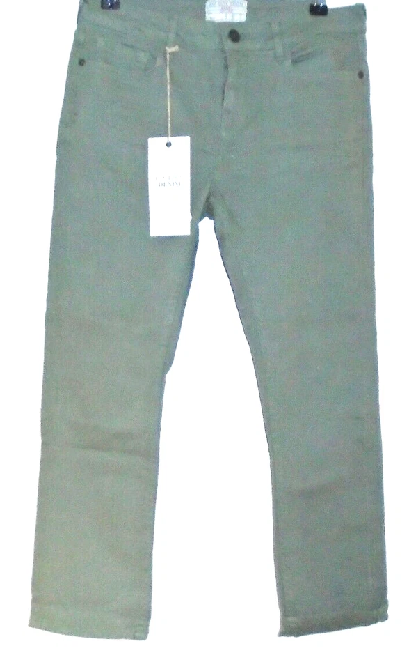 Fat Face Georgia Denim Crops khaki green garment dye jeans Size 8 New Tags BNWT - Image 1 of 1