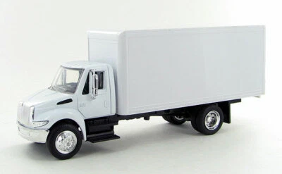 1:43 International 4200 WHITE BOX TRUCK NEW-RAY DIECAST CAB PLASTIC BACK - Image 1 of 3