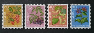1976 SWITZERLAND ZWITSERLAND SUISSE SET PRO JUVENTUTE FLOWERS FLORA VF MNH - Picture 1 of 1