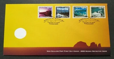 2000 New Zealand Nature Scenery Definitive Issue Scenic Coastline 4v Stamps FDC - Image 1 of 2