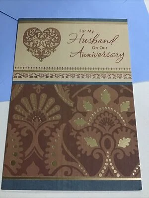 Happy Anniversary For My Husband On Our Anniversary 5”x7” Hallmark Greeting Card