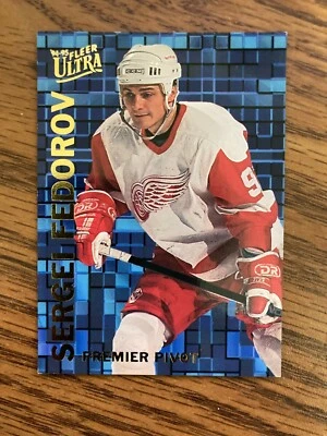 Inserto Fleer Ultra Pivote 1994-95 #2 Sergei Fedorov Detroit Red Wings NrMt Foto 1 de 2
