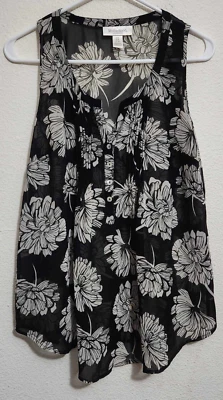 Motherhood Maternity Women's Small Sleeve-Less Floral Print Blouse - Image 1 of 3