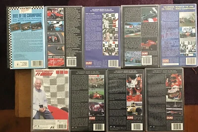 Job lot 9 Formula 1 World Championship VHS Videos see pics for titles all  VGC - Image 1 of 2