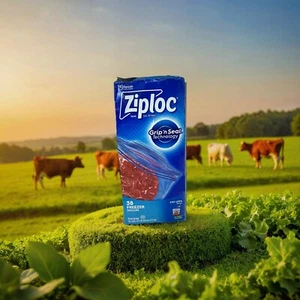 Ziploc Gallon Food Storage Freezer Bags Grip 'n Seal Technology 38 Count - Picture 1 of 5