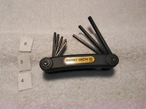 CHESCO 98091 FOLDING HEX KEY SET SAE USA 🇺🇸 - Picture 1 of 5