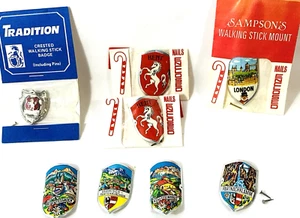 Bastón de senderismo - o bastón insignias medallones Reino Unido y Alemania precio individual - Imagen 1 de 16