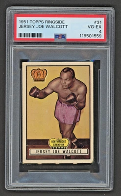 Camiseta 1951 Topps Ringside #31 Joe Walcott PSA 4 en muy buena condición-excelente "Nueva para el hobby HOFer Foto 1 de 2