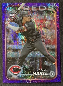 2024 Topps Series 2 Noelvi Marte Purple Foil RC /799 #548 Reds - Picture 1 of 2