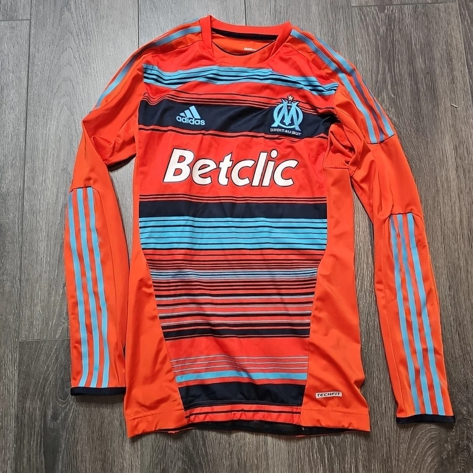 Droit Au But Adidas Futbol Soccer Pullover Mens 8  Training Long Sleeve Orange - Image 1 of 4