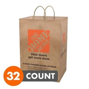 12.5 Gal. Paper Garden Lawn and Leaf Trash Bags - 32 Count - Picture 1 of 6