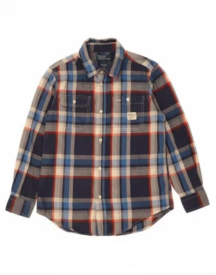 POLO RALPH LAUREN Boys Shirt 7-8 Years Multicoloured Plaid Cotton DM05 - Image 1 of 4