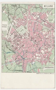 MILANO - CARTOLINA CARTINA GEOGRAFICA MAPPA -27896- - Picture 1 of 1