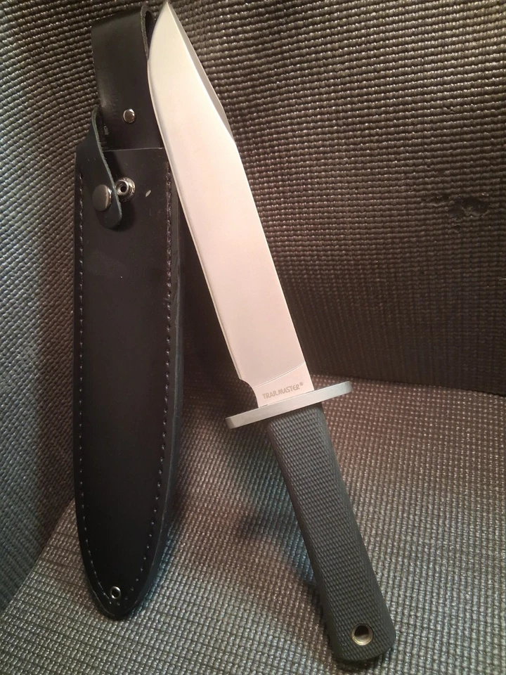 TRAILMASTER - COLD STEEL USA - Large (14in) Fixed Blade Knife & Leather Sheath‼️ - Image 1 of 4