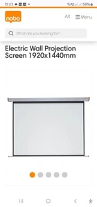 Nobo 1901972 Electric Projection Screen1440 x 1920mm - Picture 1 of 9
