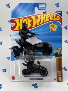 2025 Hot Wheels Tesla Cyberquad #82 HW Dirt Series 4/10 nuovo modello $ spedizione combinata - Foto 1 di 11