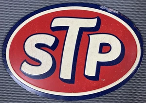 STP Metall geprägtes großes ovales Schild abgenutzt 16" x 11" - Bild 1 von 5