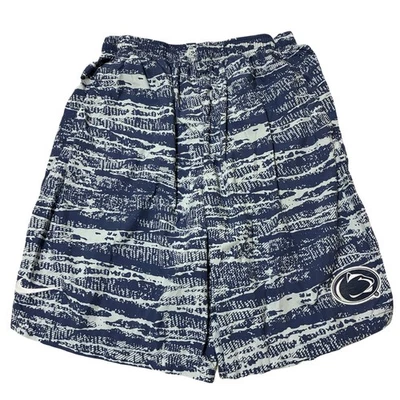 Penn State Nittany Lions Athletic Short Nike Men L Blue Gray Camo - Image 1 of 4