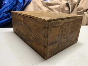 Vintage Holz Santa Clara Pflaumen Obstkiste Box Del-Monte California Verpackung - Bild 1 von 7