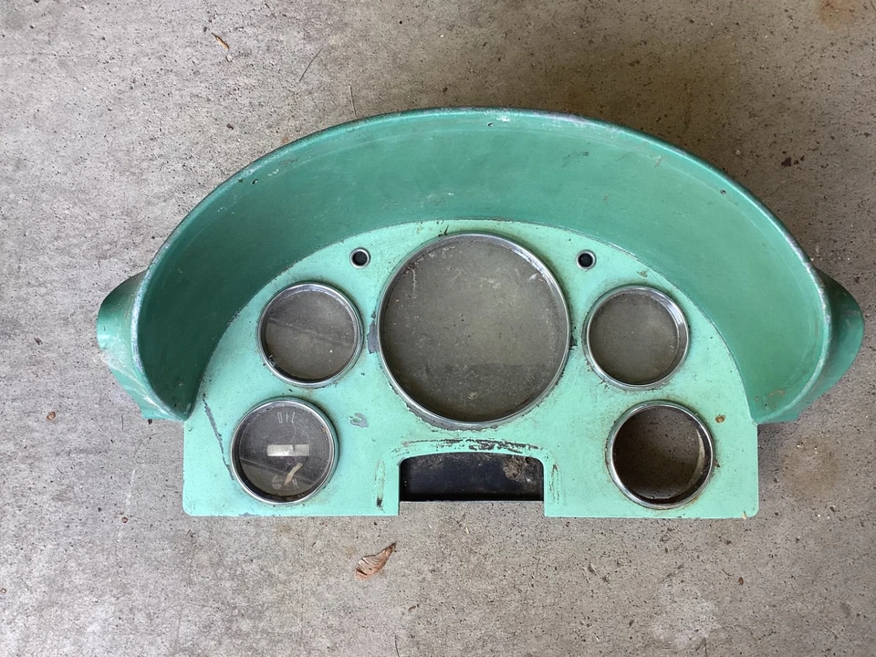 Cuadro de instrumentos Ford Fairlane 1956 pátina original panel verde como nuevo Foto 1 de 3
