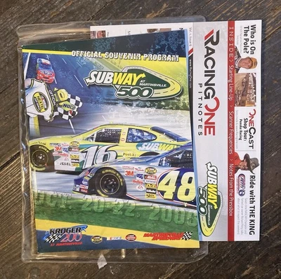 Subway 500 2006 Race Program With Sleeve & Pit Notes Martinsville NICE! - Image 1 of 3