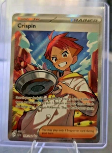 Crispin 164/142 Sv07: Stellar Crown Holo Pokémon Trainer  - Picture 1 of 2
