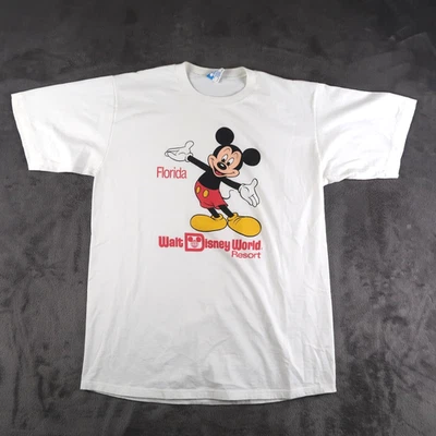Camisa De Colección Años 80 Walt Disney World Resort Florida Para Hombre Talla XL Mickey Mouse Foto 1 de 4