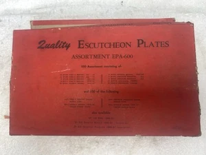 Vintage NOS Escutcheon Plates 1934 -1948 Ford Mercury Plymouth Chrysler - Picture 1 of 5