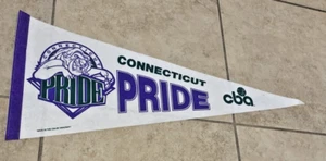 CBA Connecticut Pride Vintage verstorben um 1995 Teamlogo Basketball Wimpel - Bild 1 von 6