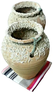 VINTAGE OCTOPUS POT TERRACOTTA BARNACLE ENCRUSTED IBERIAN RARE NO LONGER MADE - Picture 1 of 11