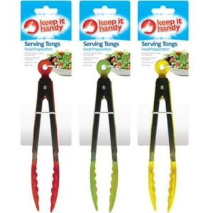 NEW! Plastic Salad Tongs 10" Kitchen BBQ Serving Cooking Catering - Assorted - Picture 1 of 5