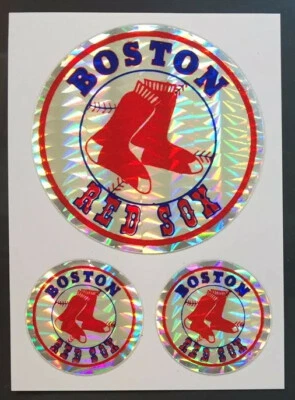 2 Vintage Boston Red Sox MLB Baseball Logo Sports Decal Stickers -FREE SHIP [02]