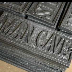 Door Plaque - Mancave - Cast Metal - Door Sign - Cast Plaque - Decor - Picture 1 of 5