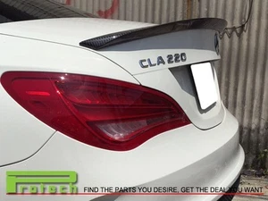 Carbon Fiber Performance 2.0 Style Trunk Lip Spoiler Fit W117 CLA200 CLA250 4Dr - Picture 1 of 3