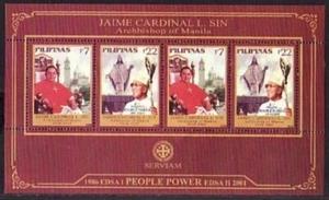Philippines #3017a Cardinal L. Sin Souv. Sheet (Mint, Never Hinged) cv$4.80 - Picture 1 of 1