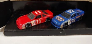 NASCAR #11 BRETT BODINE & # 22 STERLING MARLIN MAXWELL HOUSE 1/43 SCALE CAR B308 - Picture 1 of 3