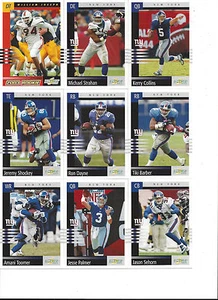 2003 SCORE NEW YORK GIANTS TEAM SET Shockey Sehorn Tiki Barber Michael Strahan  - Picture 1 of 1