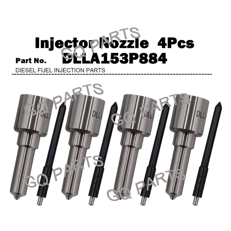 DLLA153P884 4x Fuel Injector Nozzle for ​Ford Transit 2.2 2.4 TDCI 6C1Q-9K546-AC - Image 1 of 1