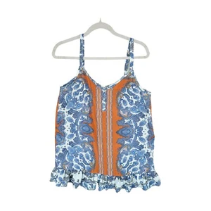 Neu mit Etikett Suzanne Betro Weekend Rüsche Saum Schößchen Top Größe Medium unverbindliche Preisempfehlung des Herstellers 66 $ - Bild 1 von 4